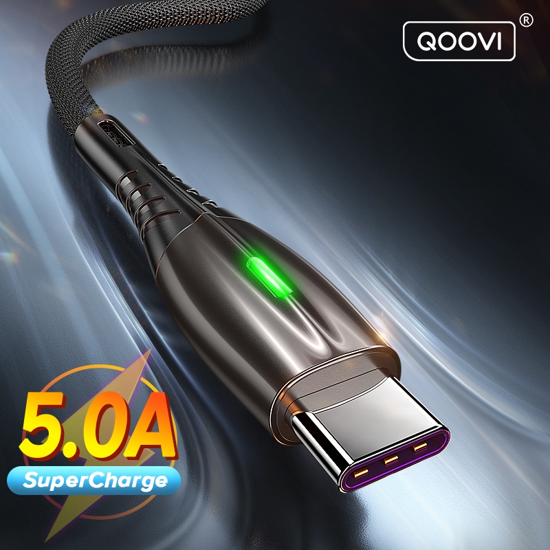 {Yijiayi digital} QOOVI 5A USB Type C Cable Fast Charging Micro USB Android Mobile Phone Charger Type-C Data Cord For Xiaomi 12 Huawei P40 Mate 30