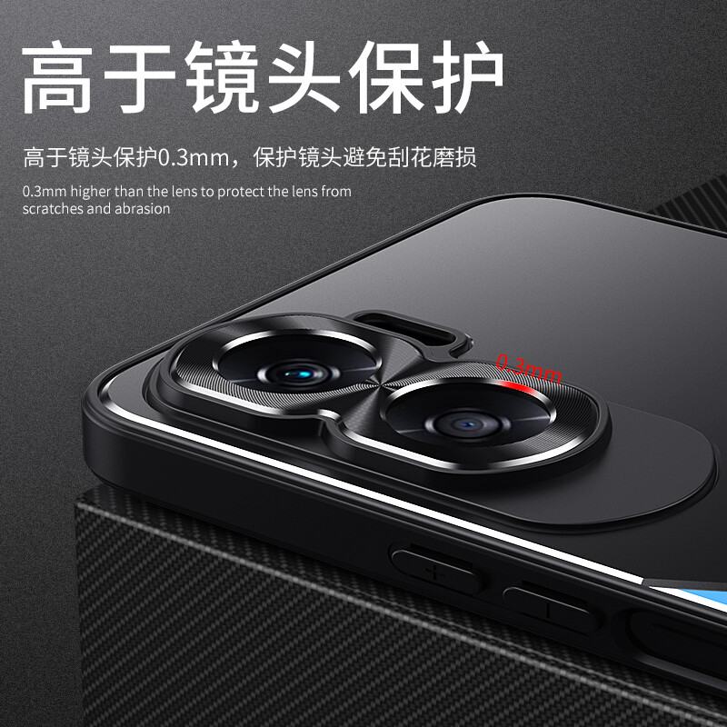 Honor 90 Lite Case For Honor 90 Lite 5G【Matte aluminum alloy+TPU+PC shockproof phone case cover】