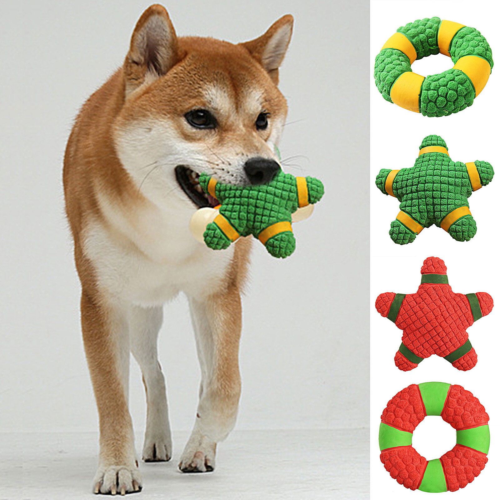 Dog Squeaky Toy Safe Relieve Boredom Starfish Shape Pet Puppy Dog Chewing Sound Toy Pet Supplies Lovely Dog Teething