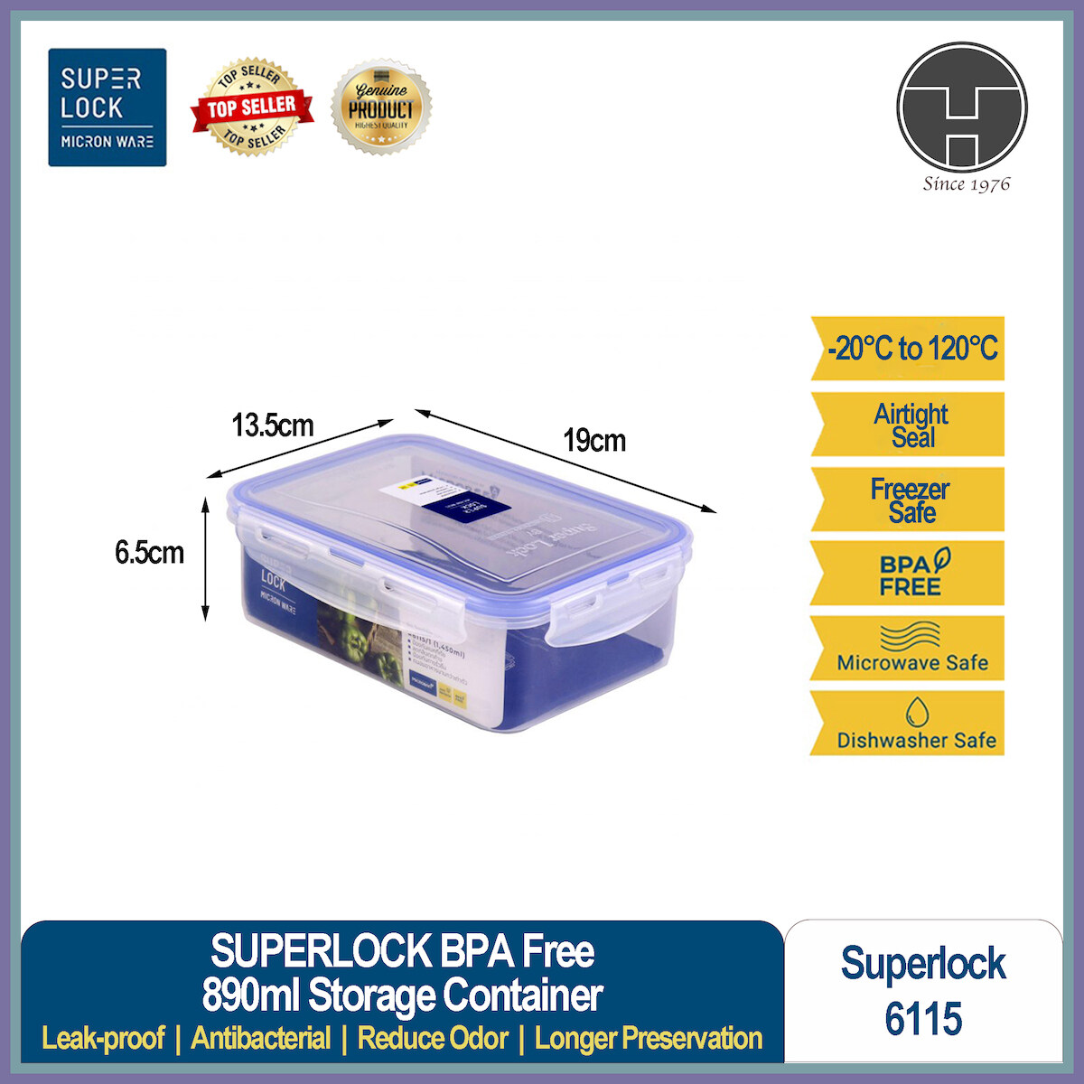 [TeoHin] Micronware SuperLock Premium Antibacterial BPAFree