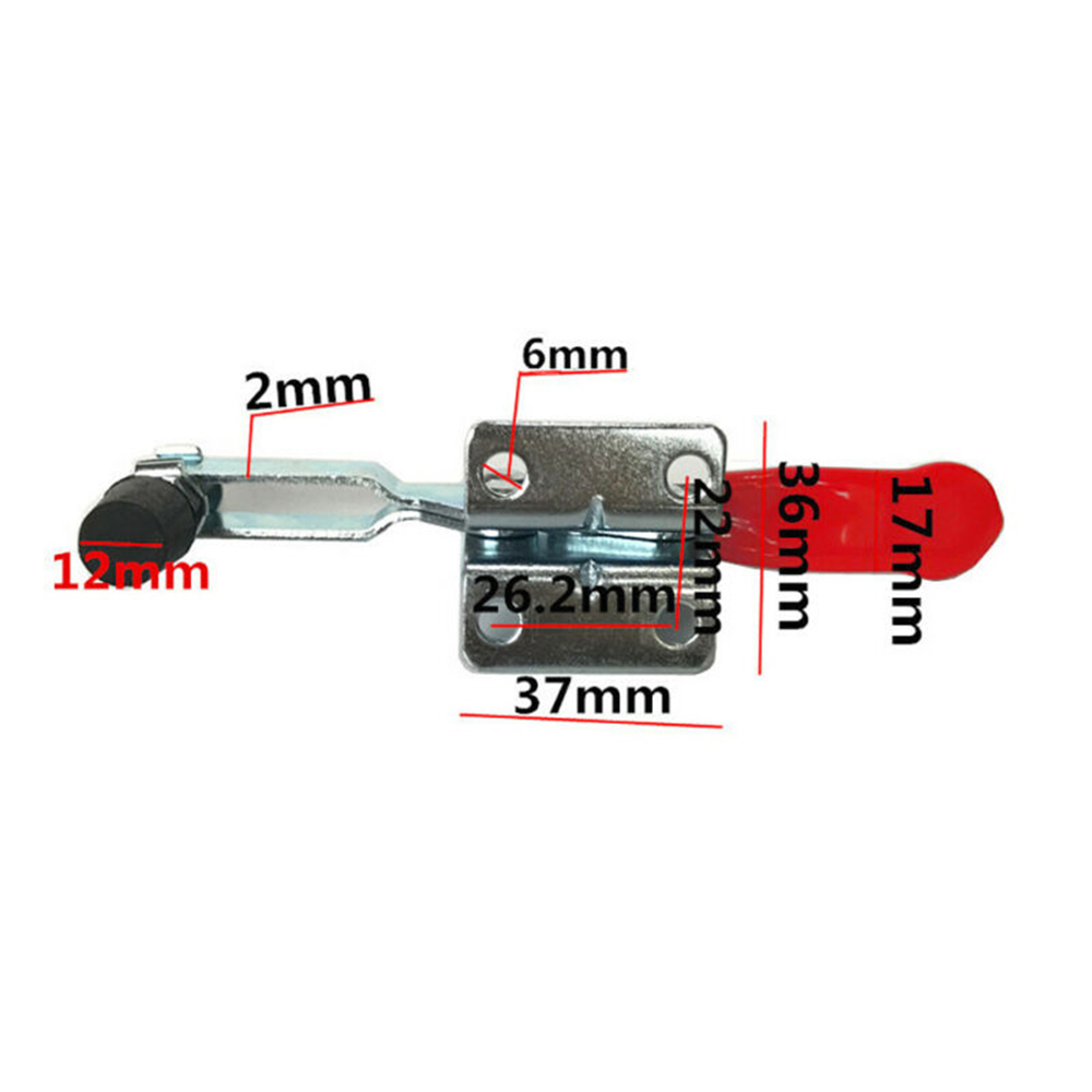 Comforhome GH-201-B Iron Horizontal Toggle Clamp High Strength Wear-resistant Hand Clamping Tools Kit