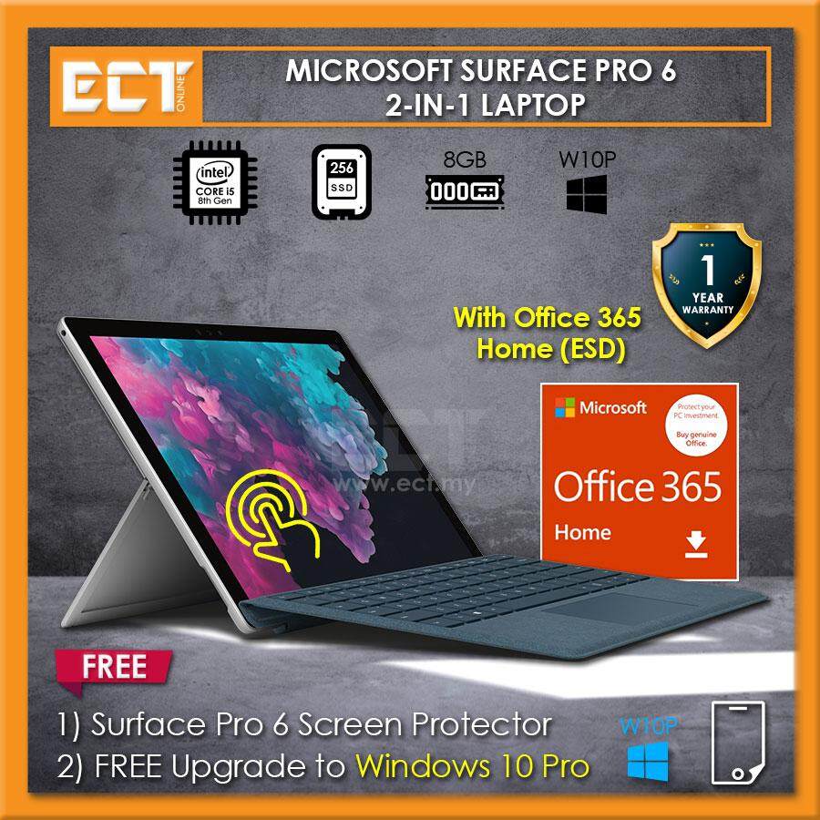Microsoft Surface Pro 6 (i5-8250U 3.40GHz,256GB,8GB,12.3 ,W10P) Malaysia