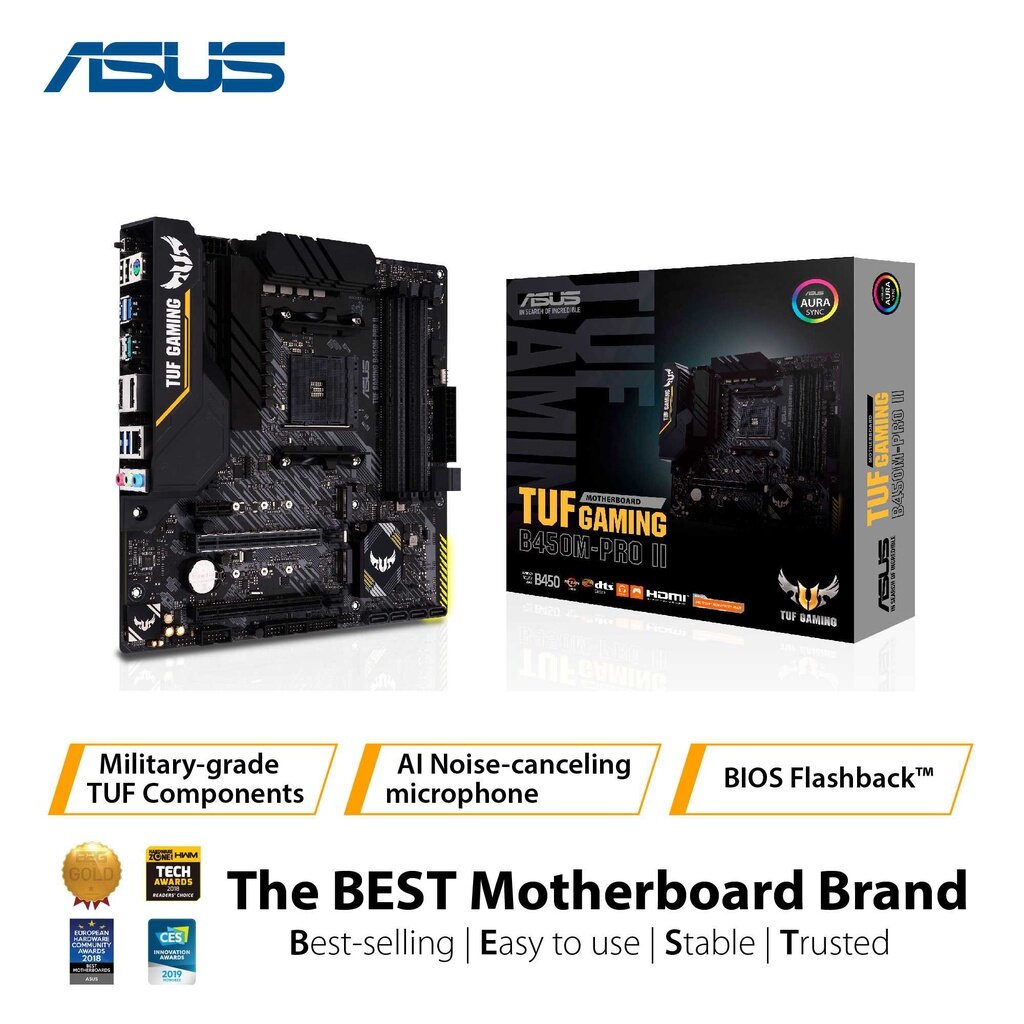 ASUS TUF GAMING B450M-PRO II, AMD B450 (AM4) micro ATX gaming