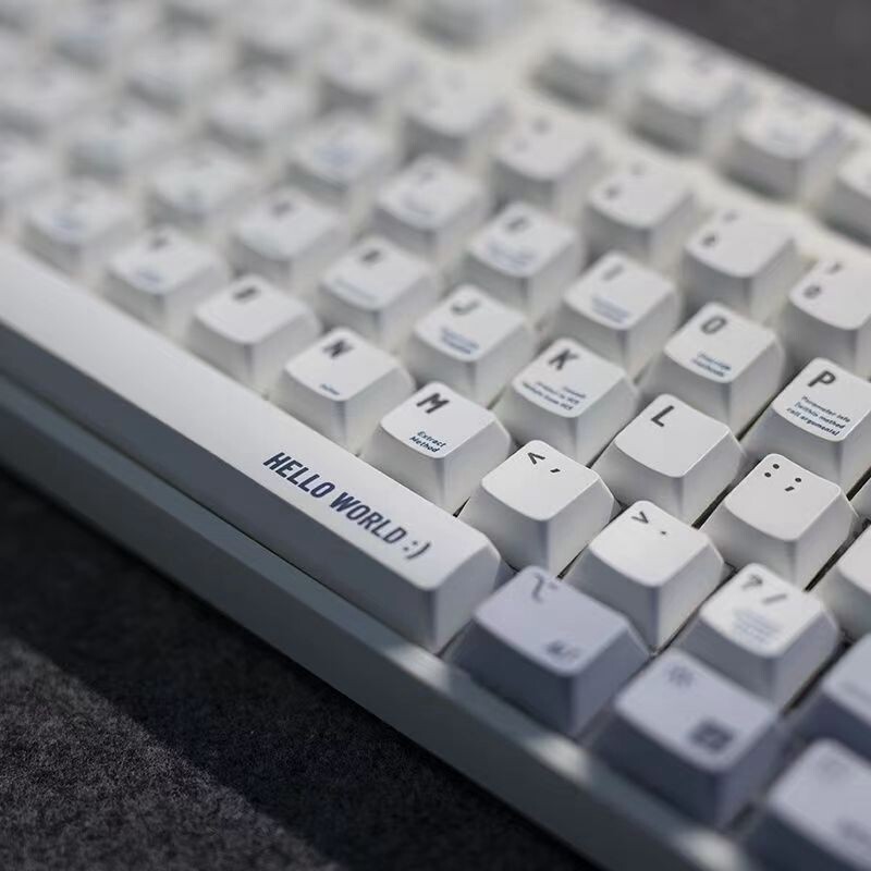 【Keycap Only】Programmer Theme Keycap 120+Keys Cherry  Profile PBT Sublimation Keycaps For Cherry MX Switch Mechanical Keyboard Keychron/RK61/GK61/Anne Pro 2