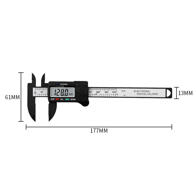 Bfaccia 100/150MM Digital Vernier Caliper Inch and Millimeter Accurate