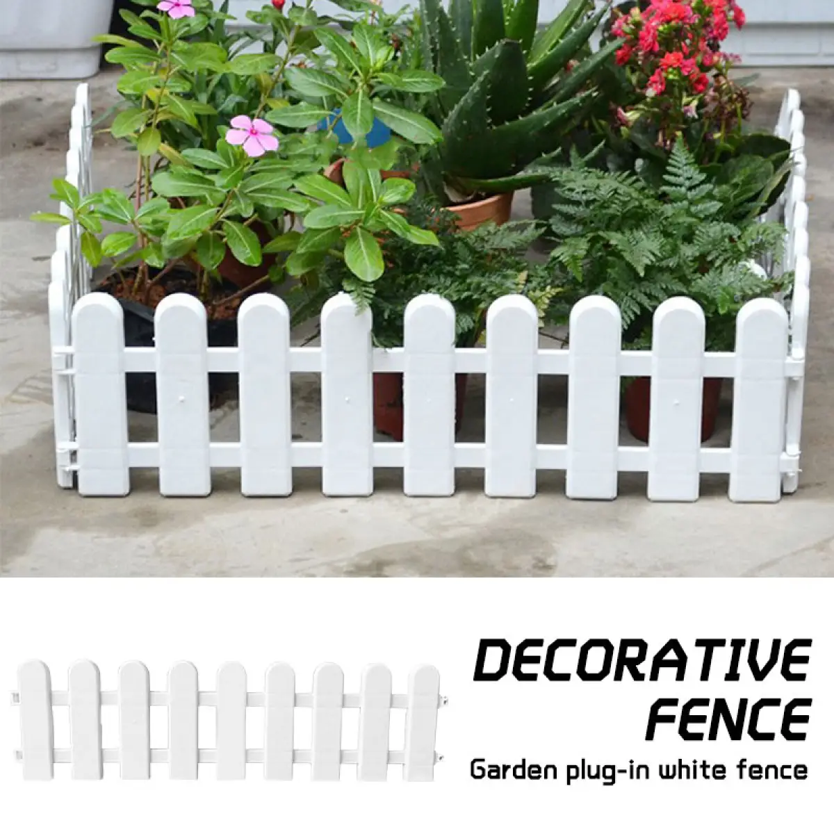 Boom Christmas Decorative Fence Christmas Tree Fence Plastic Fence Fashion Beautiful 1 Pcs White Flower Pots Party Accessories Gardening Countryside Diy Enclosure Lazada