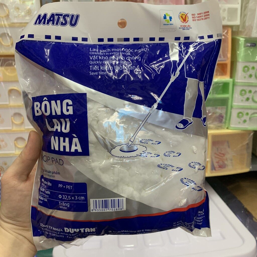 [HCM]Combo 5 Bông Lau Nhà Matsu Duy Tân (Ø 32.5 x 3 cm)