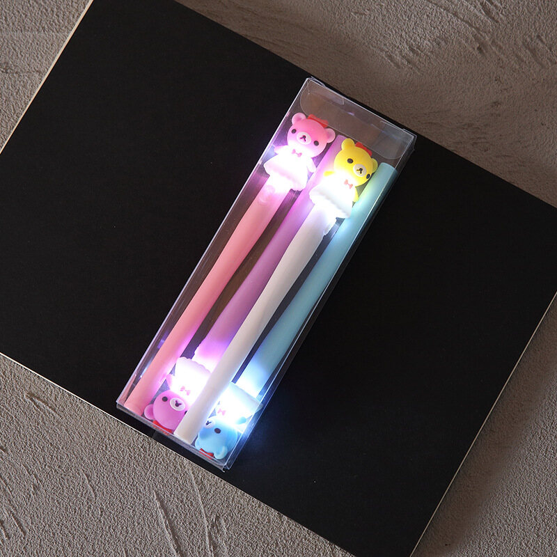 Creative Boxed 4-Piece Glow Pen Set Stationery Set Pen
