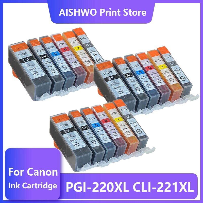 Mực In PGI220 Tương Thích Cho Canon PGI220 CLI221 Hộp Mực Máy Canon MP540