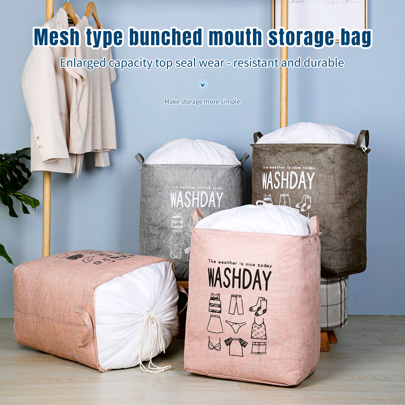 CNMF High-Capacity Waterproof Sealed Moisture-Proof Load-Bearing Quilt Storage Box