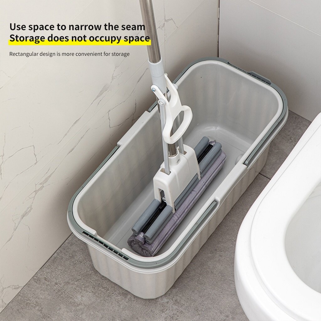 CNMF Household plus long large capacity rectangular plastic mop bucket