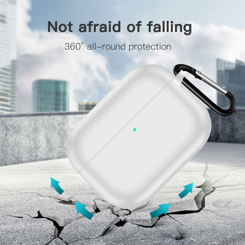 Vỏ bảo vệ tai nghe bluetooth không dây bằng Silicone dính liền màu trơn tối giản cho Apple Airpod 4 Vỏ chống sốc cho AirPods Pro 3 2 1 phụ kiện hộp sạc