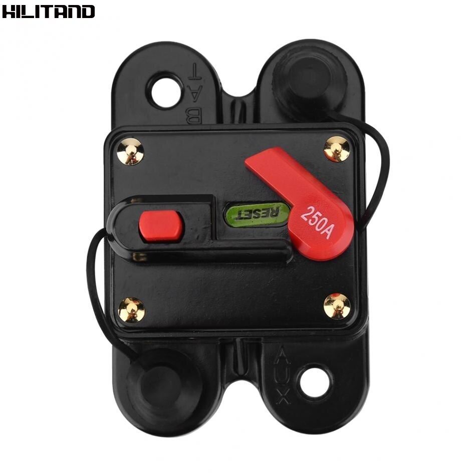 Dc12v Circuit Breaker For Car Marine Boat Bike Stereo Audio Reset 250a