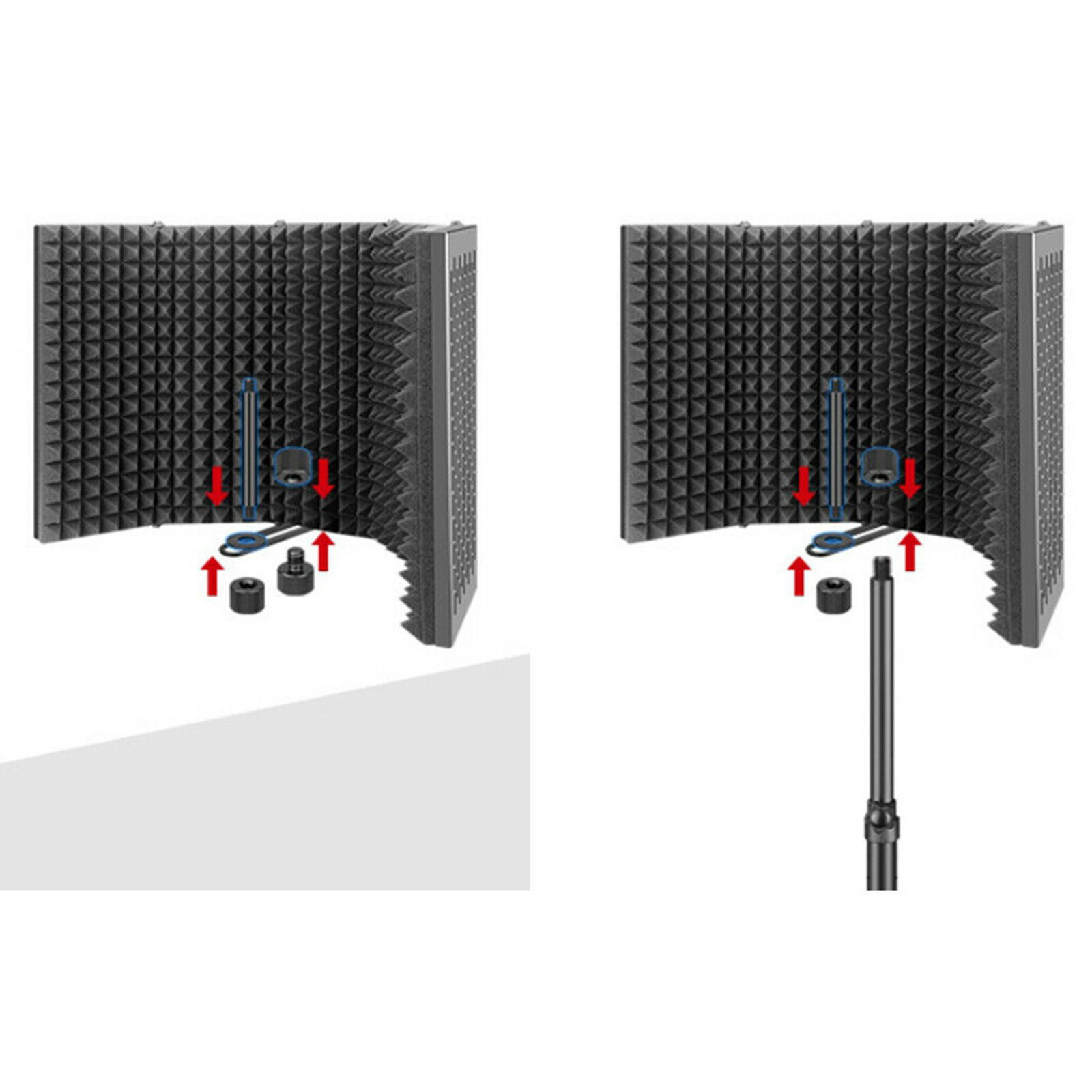 Âm Thanh Kỳ Diệu 5 Bảng Điều Khiển Micro Cách Ly Shield Vocal Booth Để Ghi Âm Phát Sóng