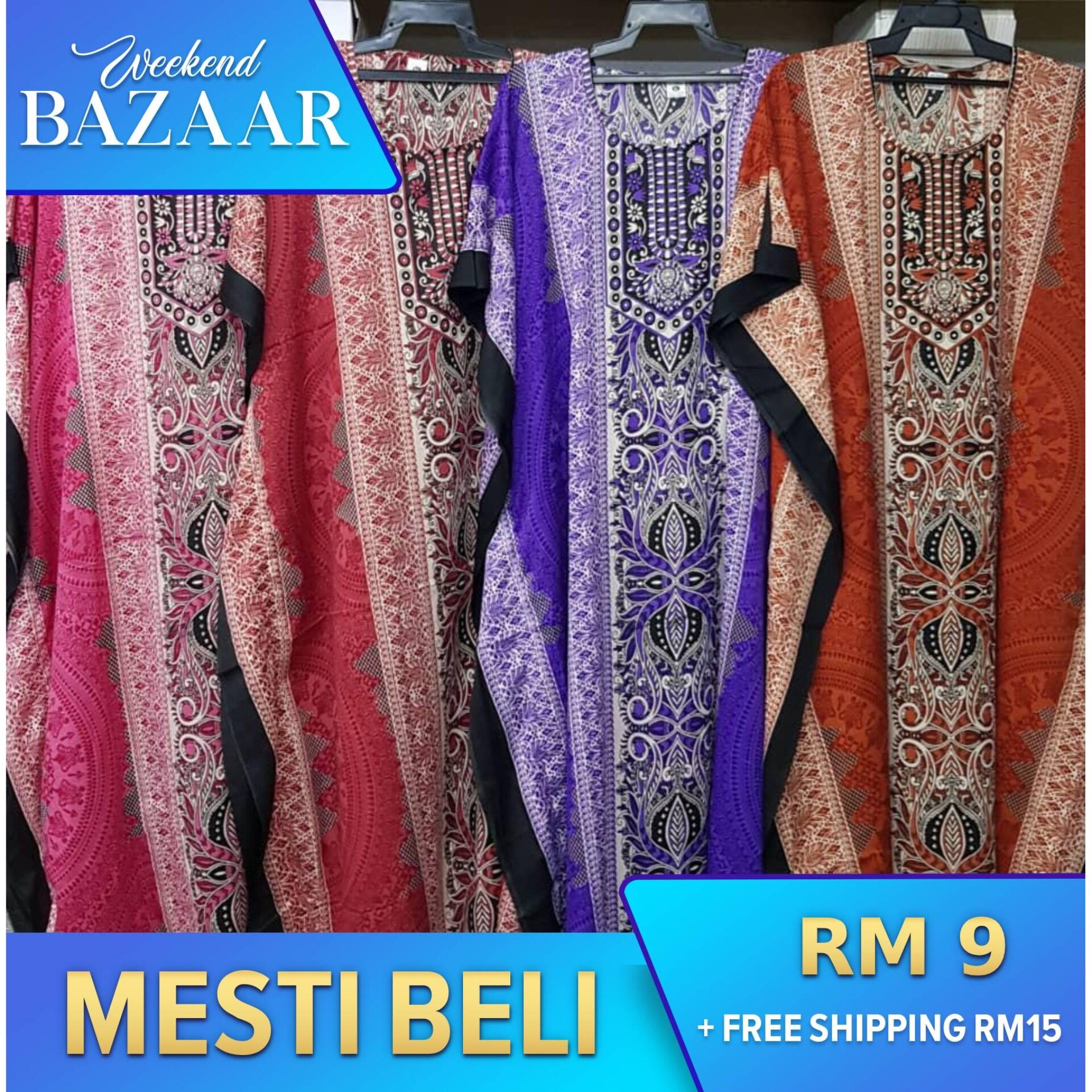 Baju Kelawar Dubai Kaftan Baju Tidur