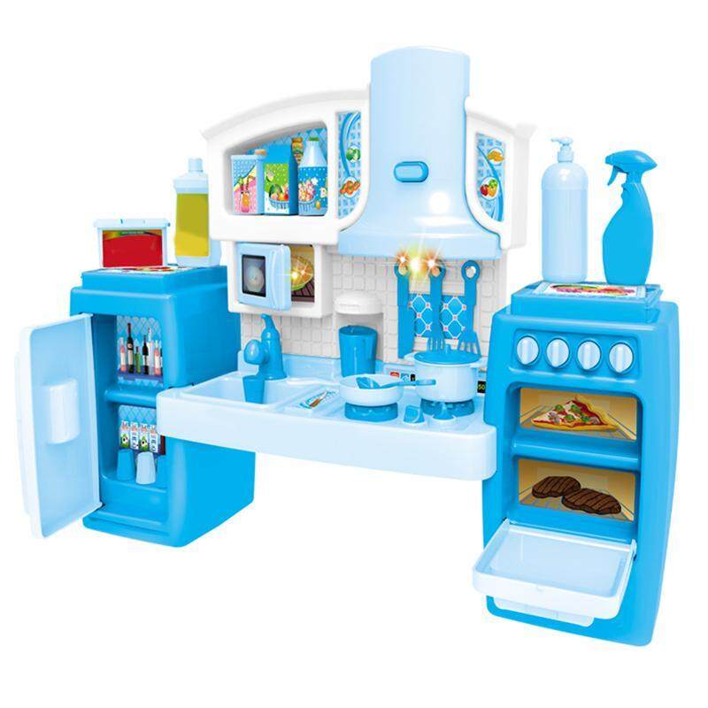 blue toy kitchen