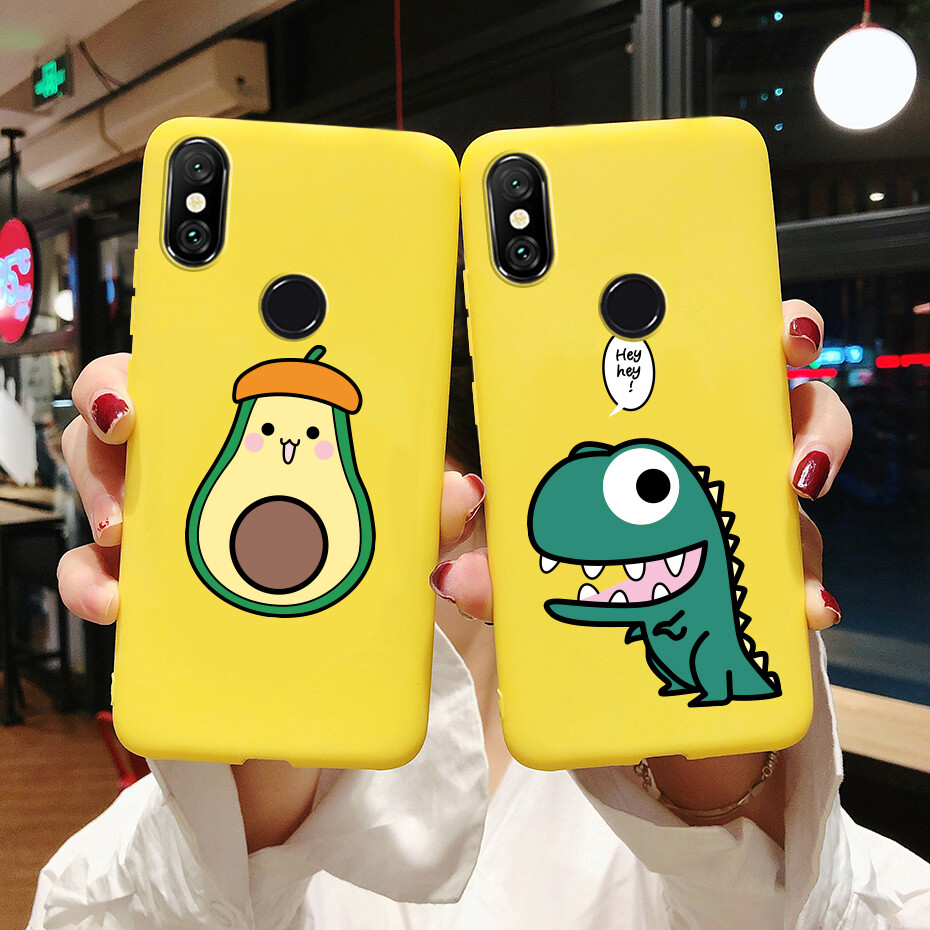 Vỏ Bọc Dành Cho Xiaomi Redmi Note 6 Pro, Ốp Lưng Ốp Lưng Chống Sốc, Ốp Điện Thoại Silicon Mềm Mờ Dễ Thương