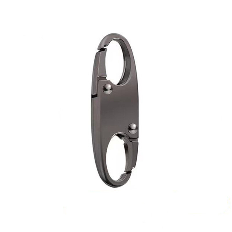 5Pcs High Quality Zipper Head Spring Lock Figure-eight Button Adjustment Key Chain Bag Parts Anti-theft Metal Carabiner Unisex
