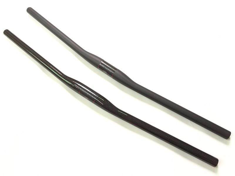 Carbon 3K MTB Mountain Road Bike Bicycle flat Riser bar Handlebar 31.8*580-760mm
