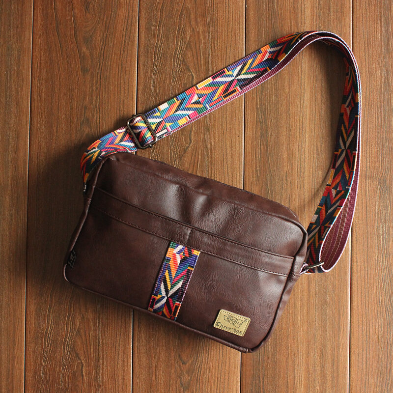 sling bag with colourful strap