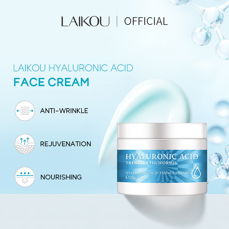 LAIKOU Hyaluronic Acid Face Cream Remover Wrinkle Moisturizer Whitening