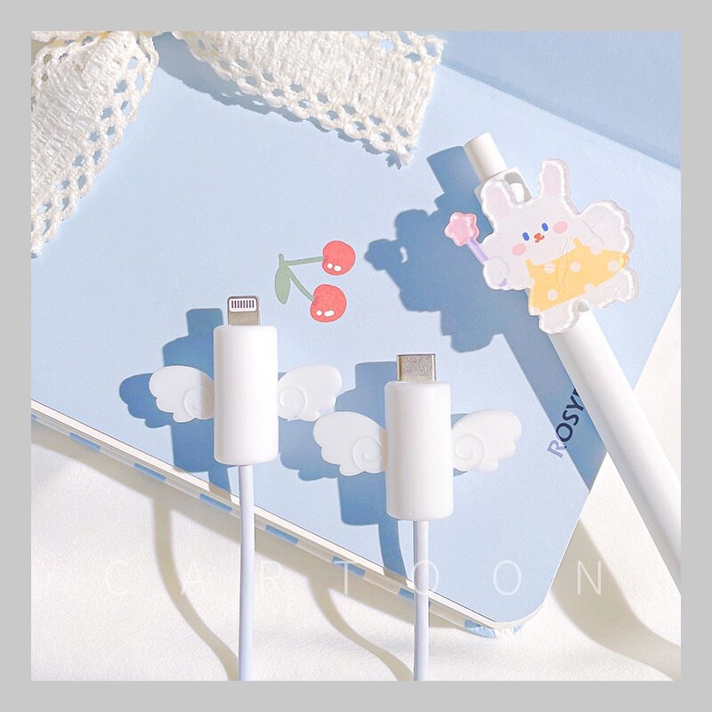 Universal Charging Cable Protector Cartoon Data Cord Protector Retainer Protective Covers For USB Lightning Cable [cchoice]