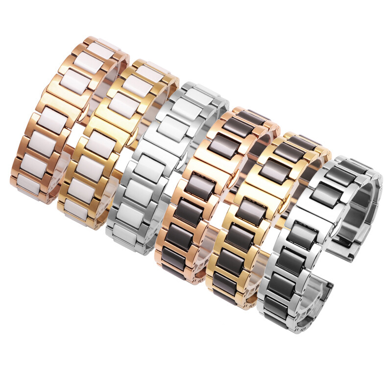 Ceramics Watch Band Strap for Ticwatch Pro 3 E2 S2 GTX