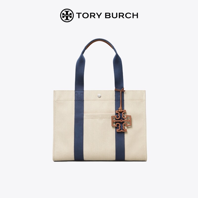 TORY BURCH กระเป๋าโท้ท TORY Contrast ขนาดกลาง 135044 - ยี่ห้อ TORY BURCH ราคา 5,881 บาท*ส่งฟรี