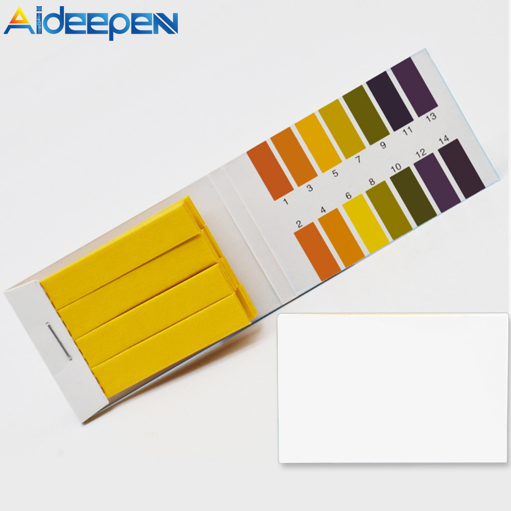 Aideepen PH Mét PH Thử Nghiệm Strips Chỉ Số Kiểm Tra Strips 1-14 Giấy Litmus Tester