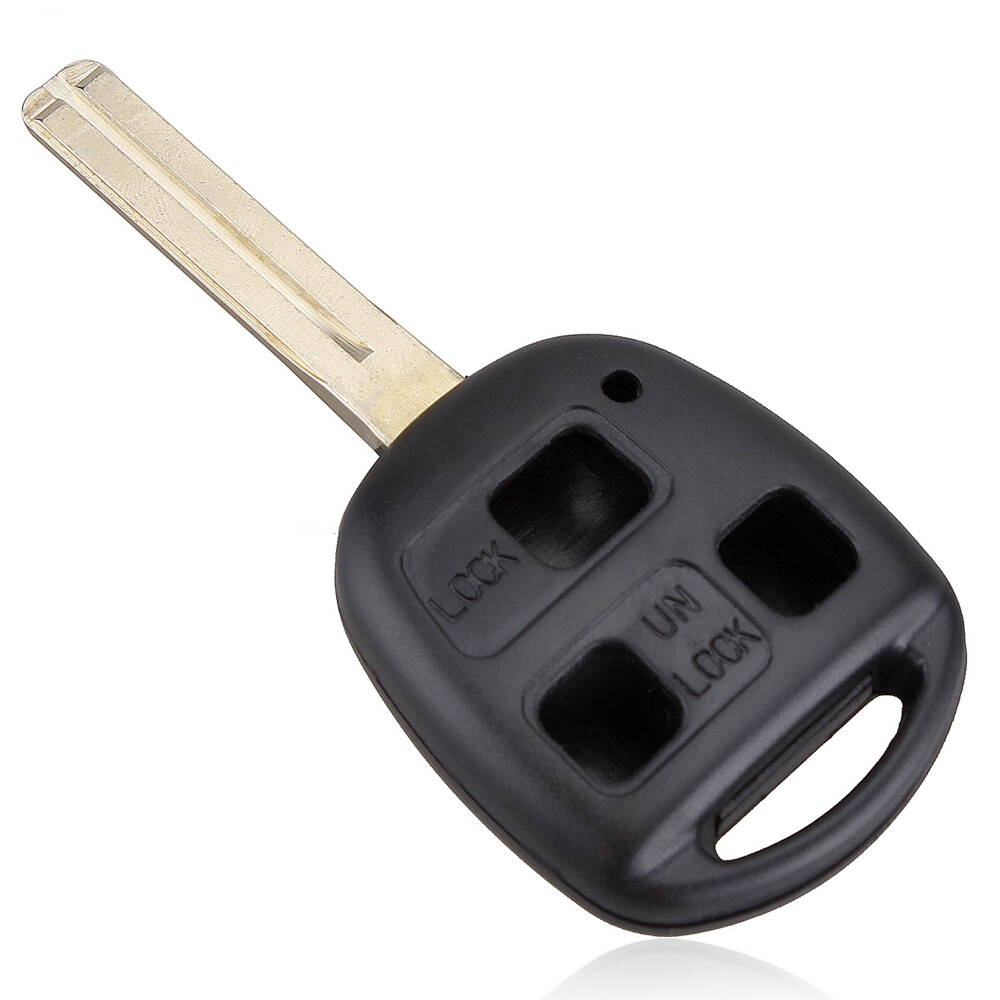 3 Buttons Replacement Car Key Case Shell Keyless Remote Fob Uncut Blade Fix Master for Lexus