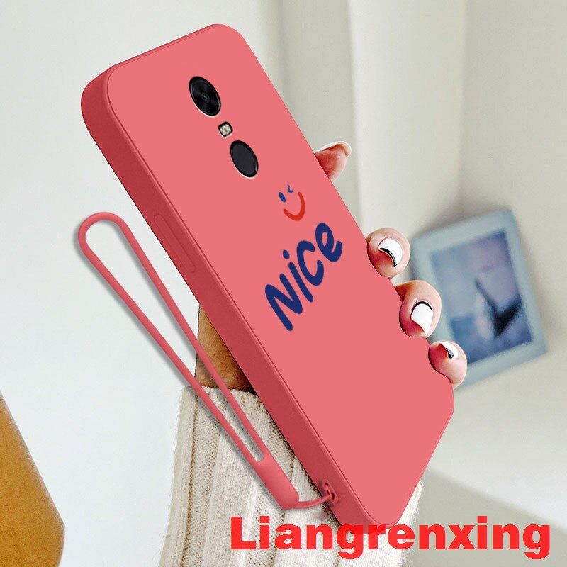Casing redmi 5 plus phone case Softcase Liquid Silicone Protector Smooth shockproof Bumper Cover new design YTNC01