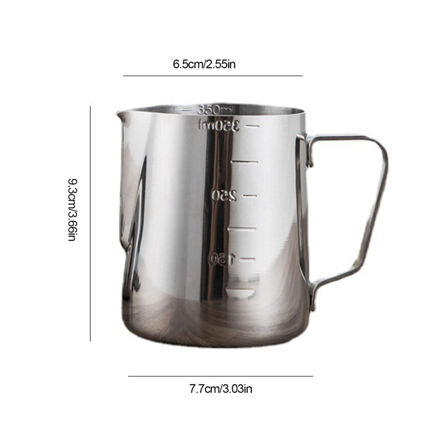【Ready Stock】Espresso Milk Frothing Pitcher, Espresso Steaming Pitcher , Coffee Milk Frothing Cup, Coffee Steaming Pitcher