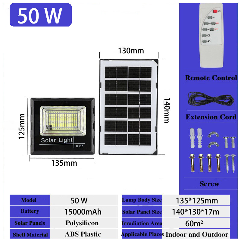 READY STOCK Solar Light 300W lampu Solar outdoor lighting Flood Light