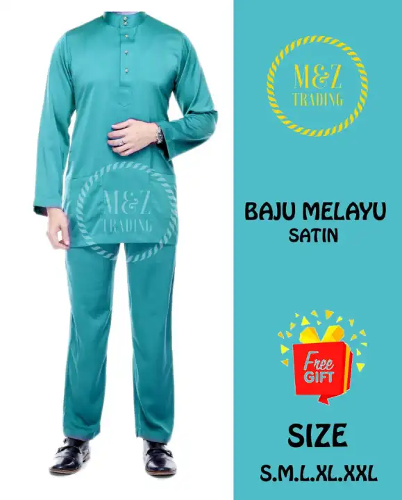 baju melayu lelaki slim fit