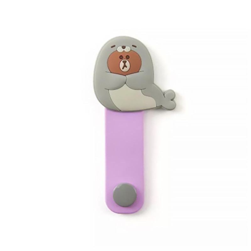 CrashStar Cartoon Cute Silicone Concealed Buckle Cable Organizer Manager Cable Winder Cord Protector For Data Cable Headphone Cable Hot Sale