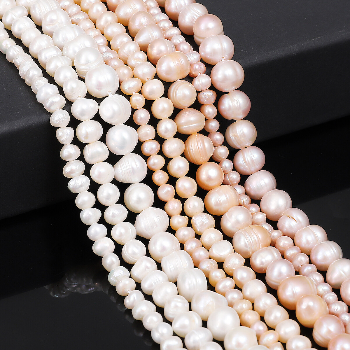 10pc Natural Freshwater Pearl Beads White/Purple/Pink 4-9mm Punch Beads For Bracelet Making DIY Women Jewelry Necklace