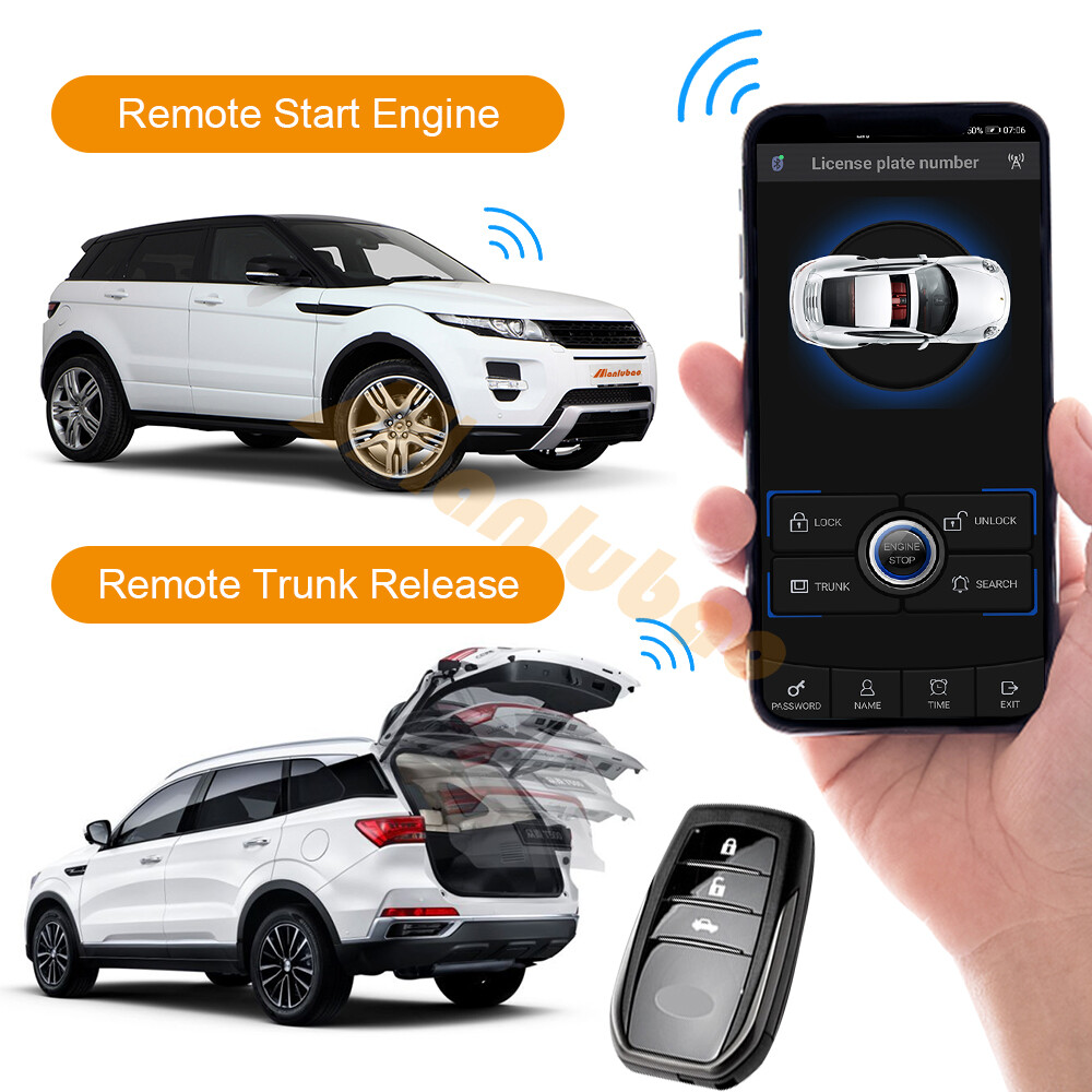 Manlubao D7 [Điều Khiển Từ Xa Của Audi] Ứng Dụng Điện Thoại Thông Minh 【Phù Hợp Với Hệ Thống Điện Thoại IOS Và Android] Hệ Thống Khởi Động/Dừng Động Cơ Từ Xa Bộ Điều Khiển Từ Xa Nút Khởi Động Hệ Thống An Ninh Khởi Động Báo Động Xe Hơi Báo Động Rung