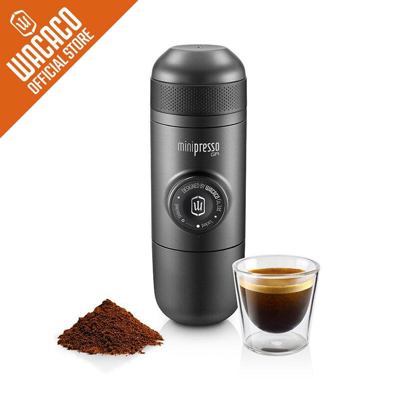 Wacaco Minipresso GR Portable Coffee Machine Compatible Ground Coffee