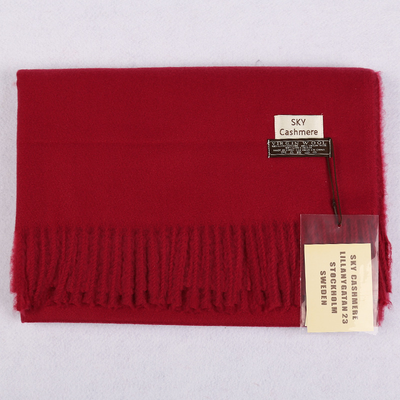 Jifang SKY Cashmere Scarf Plain Women 