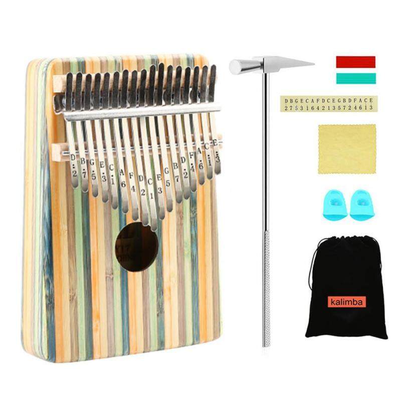 BuyBowie Kalimba 17 Phím Gỗ Kalimba Châu Phi Gỗ Gụ Ngón Tay Cái Đàn Piano Ngón Tay Bộ Gõ Nhạc Và Giai Điệu Búa Marímbula Mbira