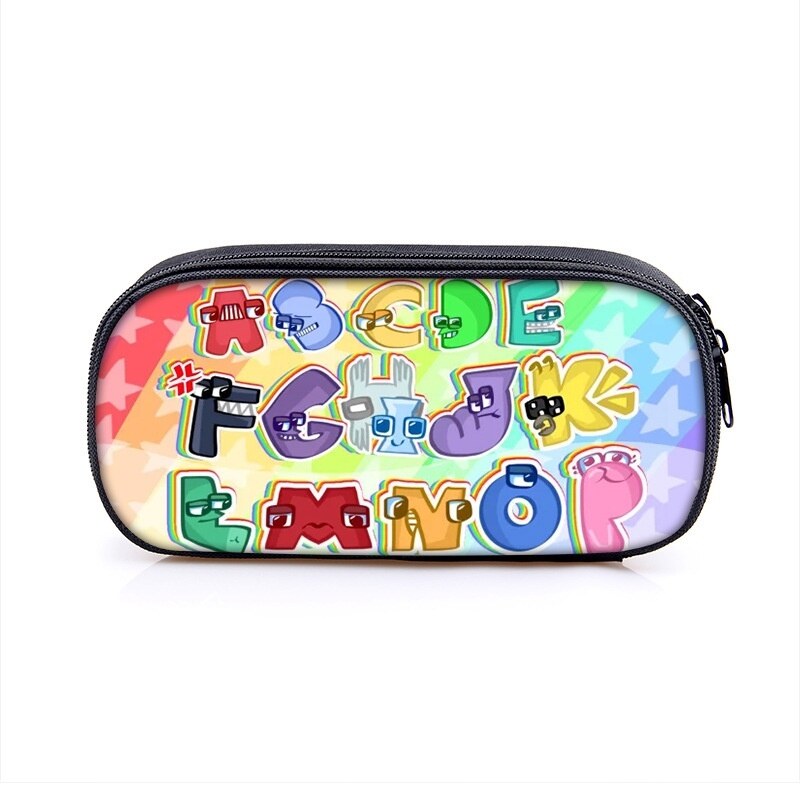 Alphabet Lore Letter Legend Game Student School Bag Pencil Bag