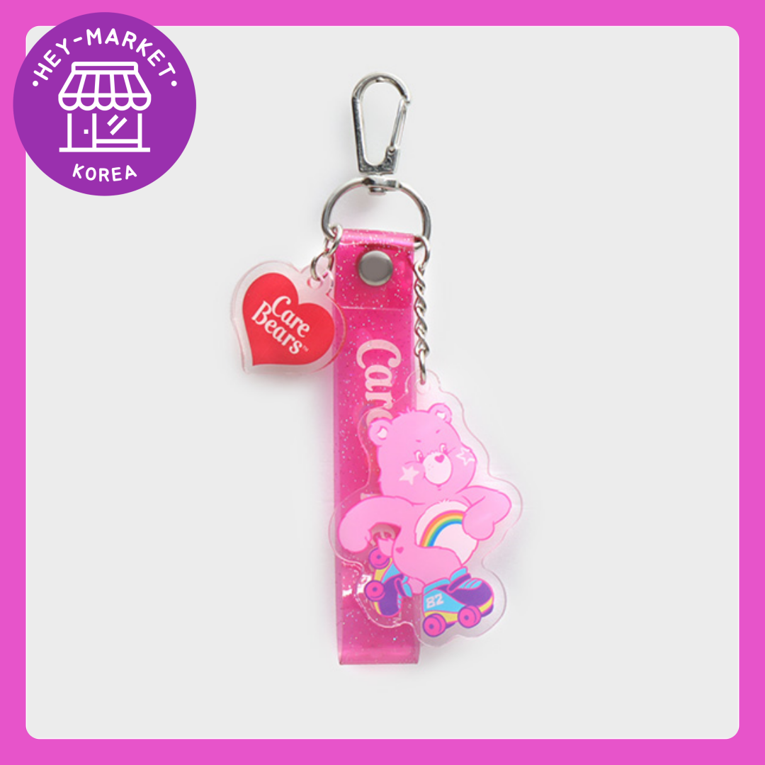 [Daiso Korea] CareBears Strap & Strap Keyring / rainbow bears