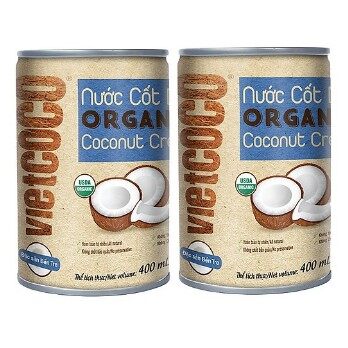 Nước cốt dừa hữu cơ Vietcoco 400ml ( 2/2021)