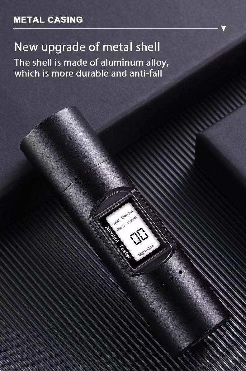 Pocket Alcohol Breath Tester Type-C Charging Breathalyzer Alcohol Detector