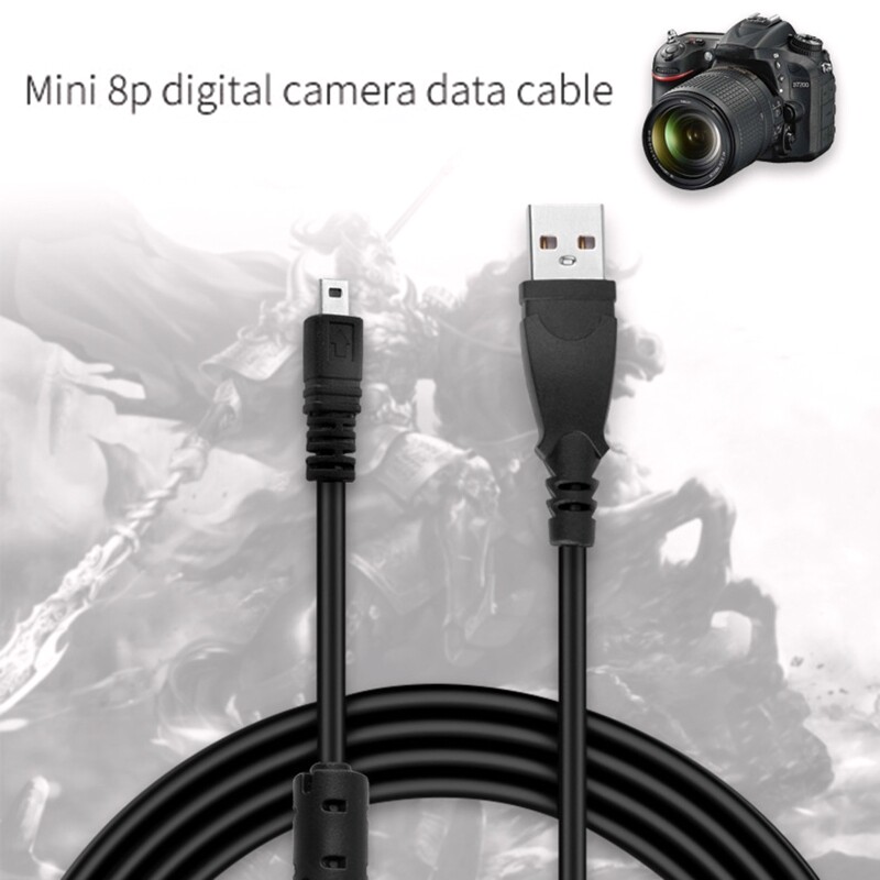 Máy ảnh kỹ thuật số cáp dữ liệu USB 8 Pin Cáp dữ liệu wearproof Bộ sạc camera dây