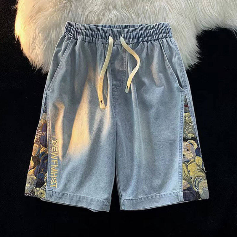 Denim best sale laker shorts