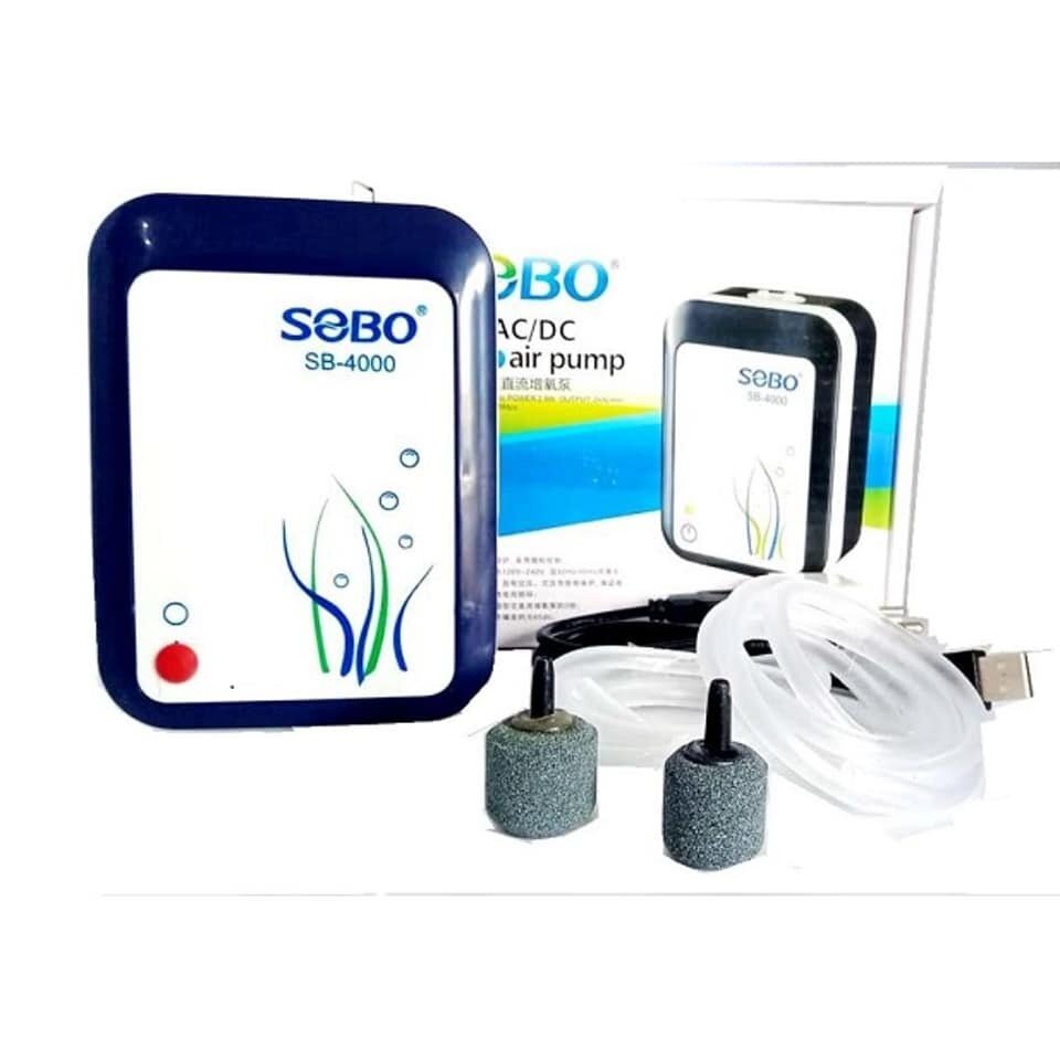 Sobo AC/DC Air Pump SB4000 Rechargeable Battery USB Portable ACDC AC DC Pam Angin Caj Bateri