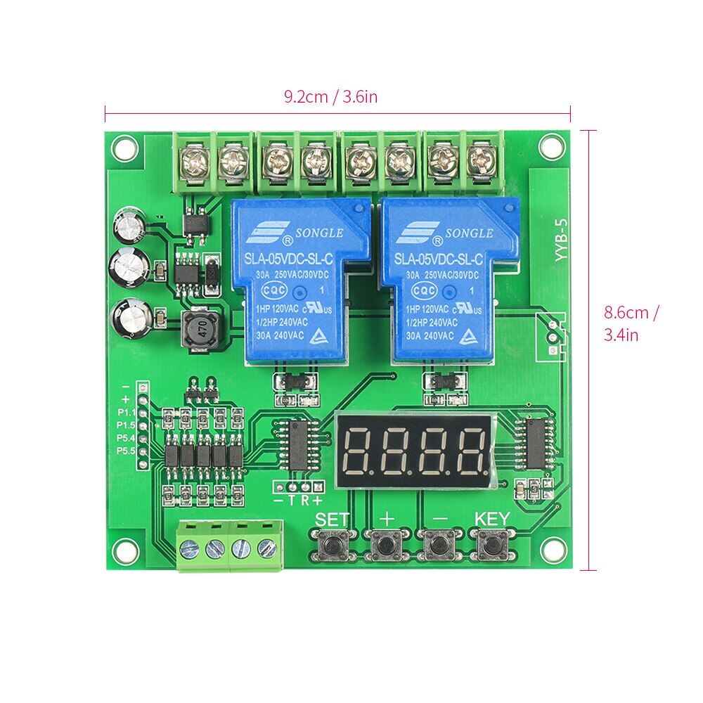 2-channel Motor Driver Board Board 30a Led Relay Module For Arduino Raspberry Pi 12v/24v