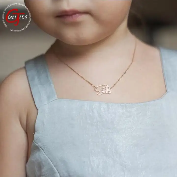 personalized baby name necklace