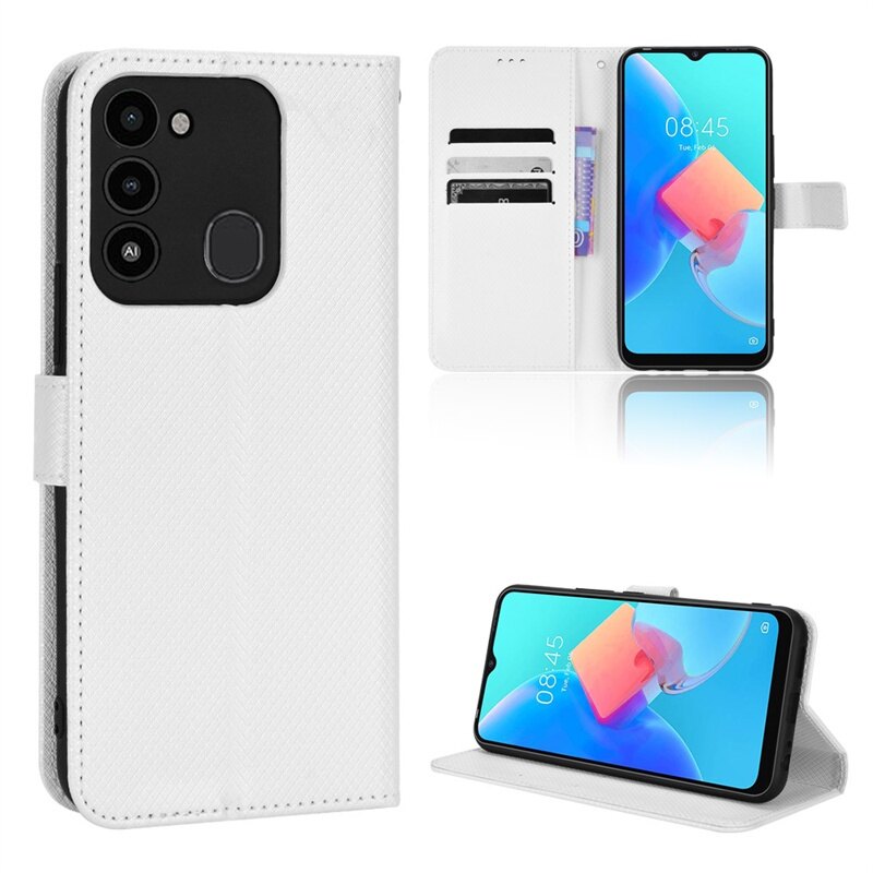 Tecno Spark 8C Casing Flip Phone Holder Stand Tecno Spark 8C Case Wallet PU Leather Back Cover